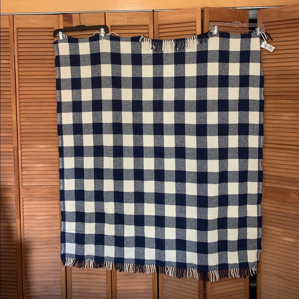 Pendleton Machine Washable Gingham Wool Blanket
